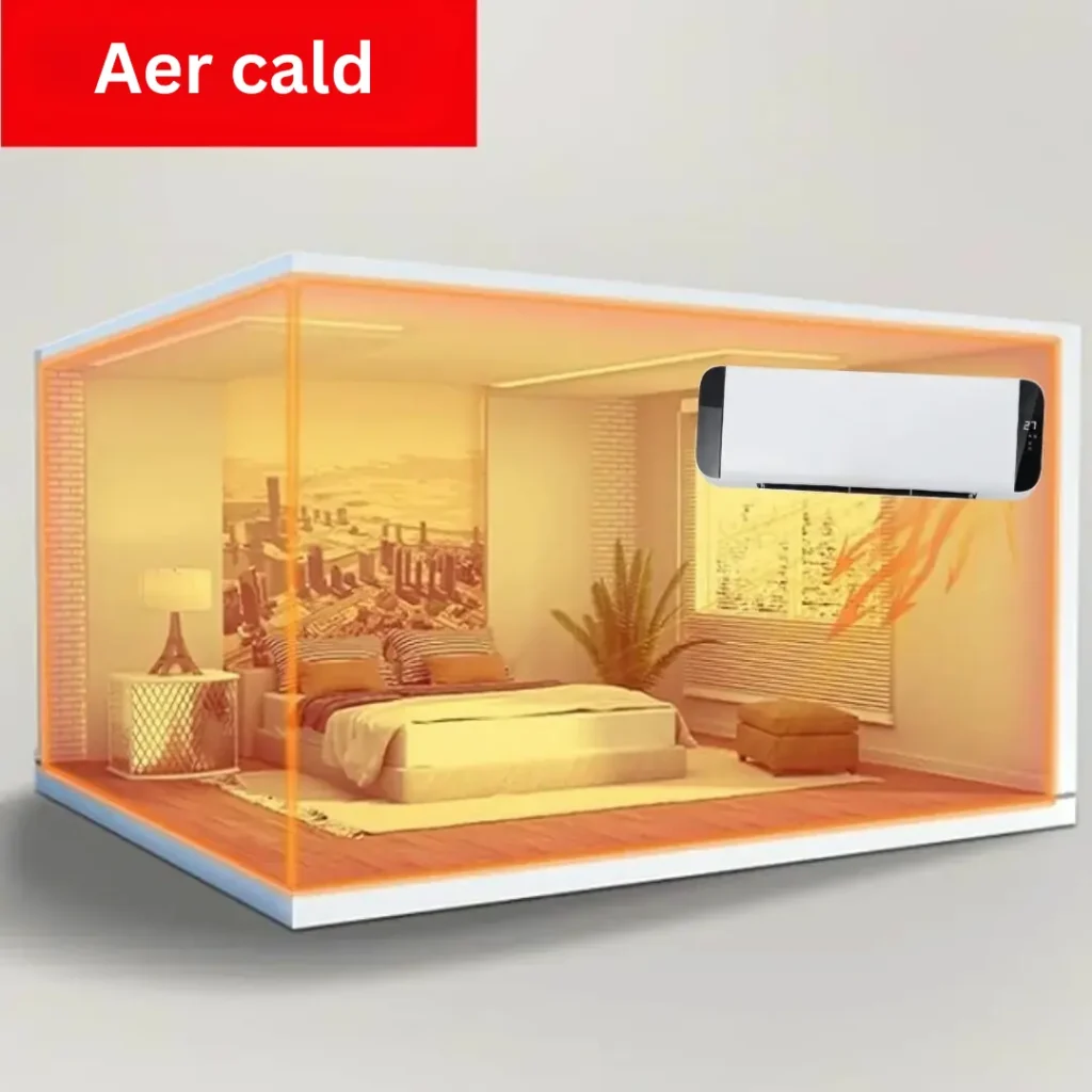 Cameră caldă cu aer cald și atmosferă confortabilă
